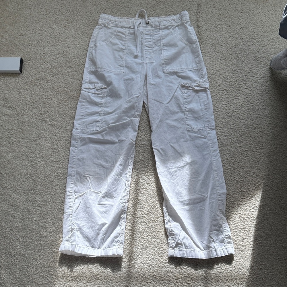 Hollister White Cargo Pants